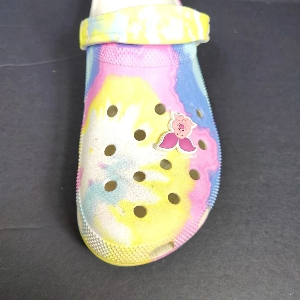 Crocs Classic Multicolor Tie Dye Graphic Clog Men's Sandals Size 12